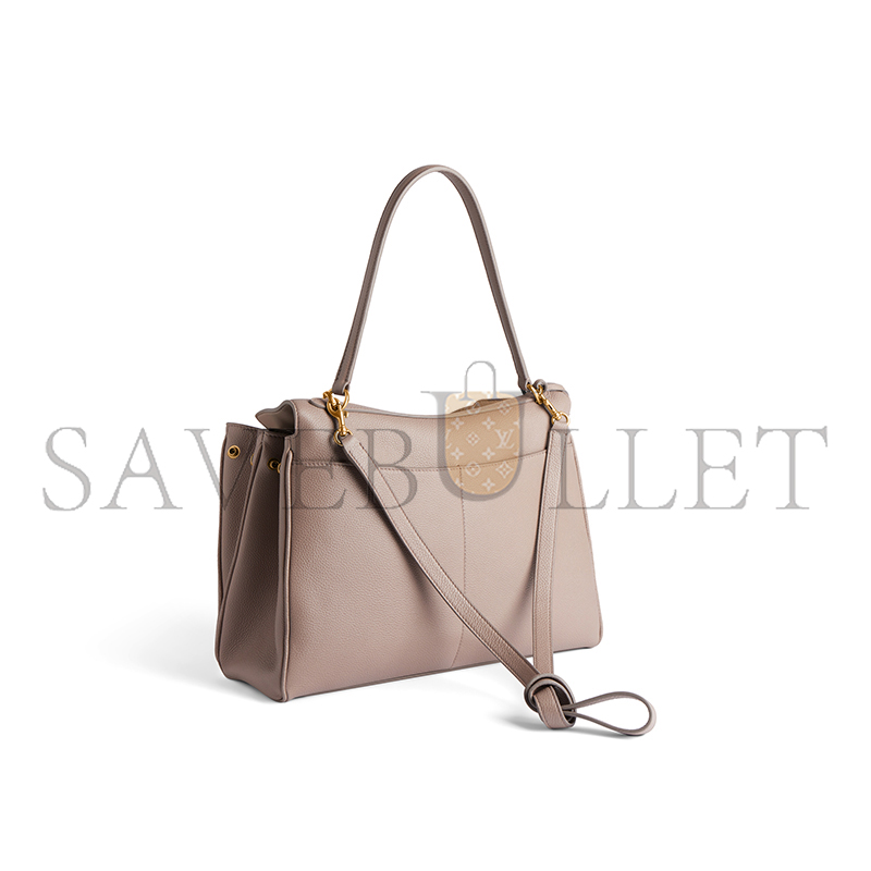 BALENCIAGA WOMEN'S RODEO HANDBAG MEDIUM GRAINED CALFSKIN IN SESAME 7897722ABV52914 (35*23.5*11cm)